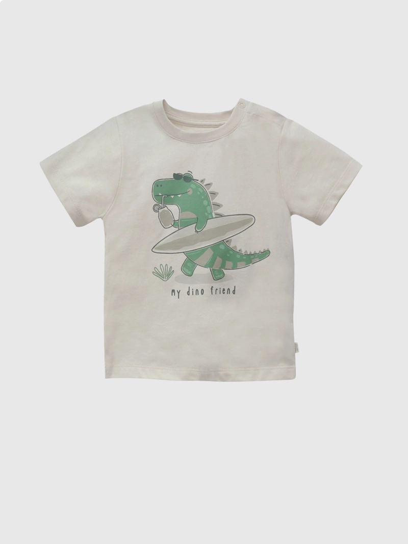 POLERA MANGA CORTA NIÑO COLLOKY DINO NUDE - 1