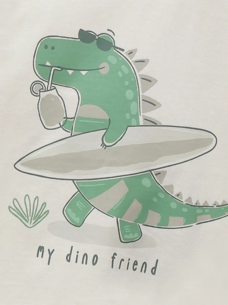 POLERA MANGA CORTA NIÑO COLLOKY DINO NUDE - 4