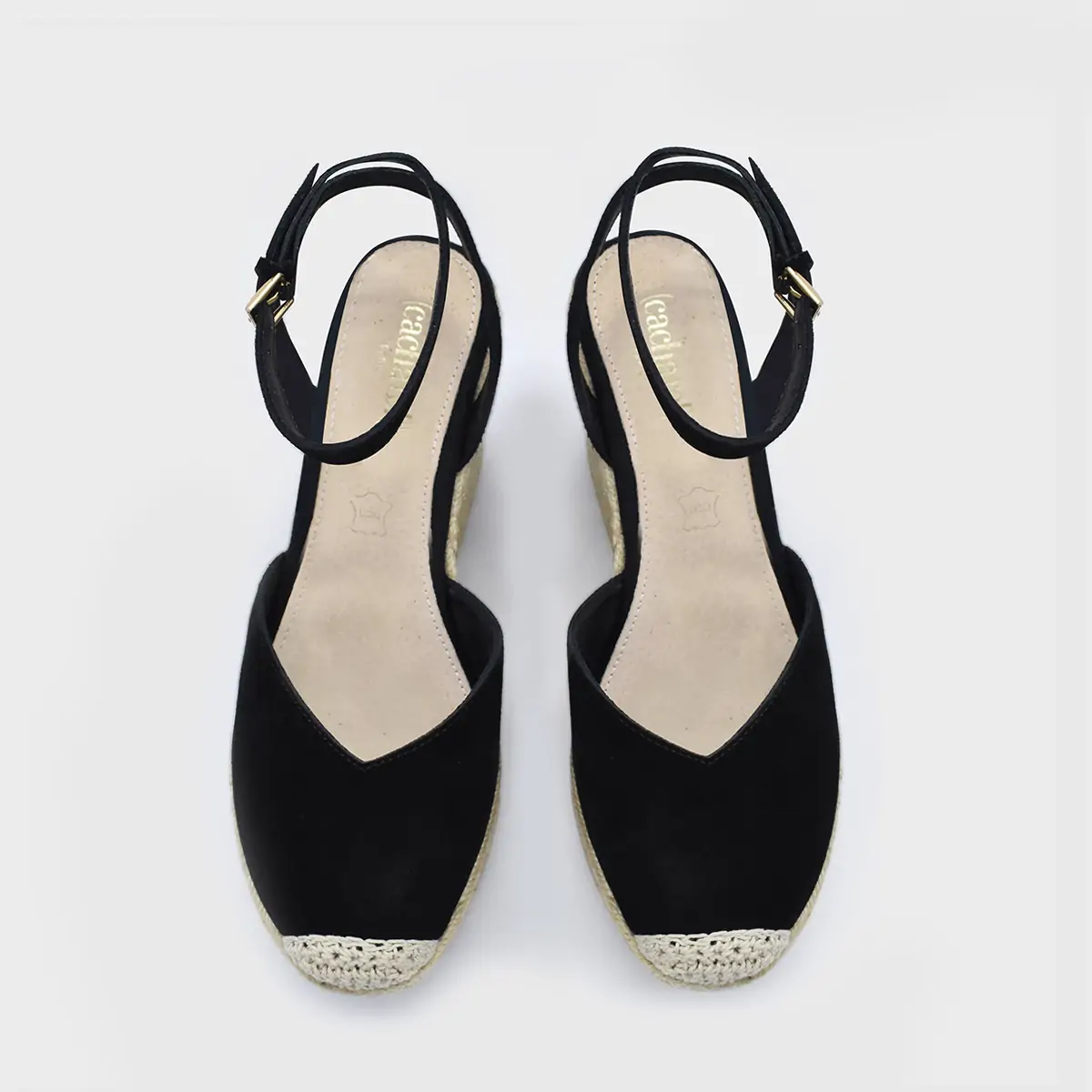 SANDALIAS MUJER CACHAREL CUERO AJON - 4