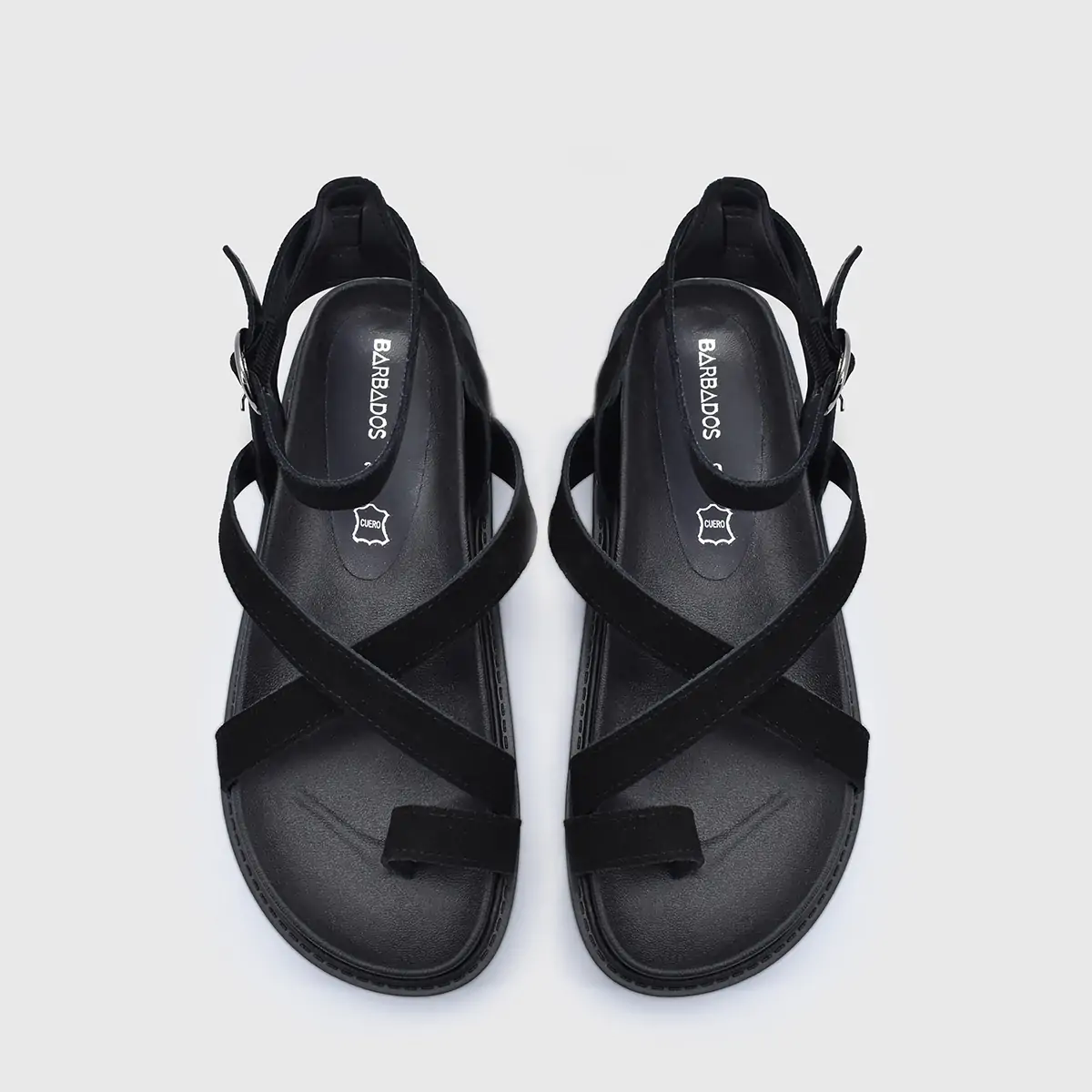 SANDALIAS MUJER BARBADOS CUERO BASCA - 4