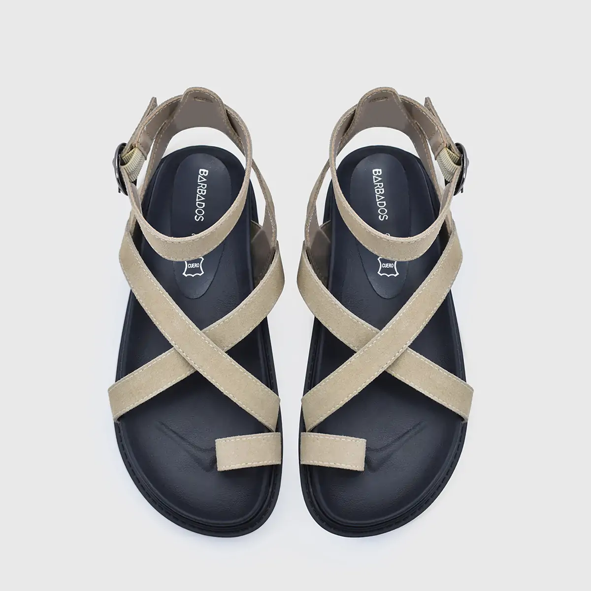 SANDALIAS MUJER BARBADOS CUERO BASCA - 4