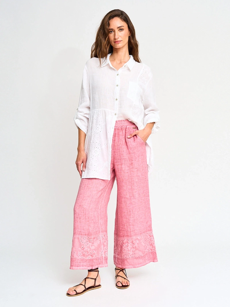 PANTALÓN MUJER TATIENNE REGULAR LINO  - 4