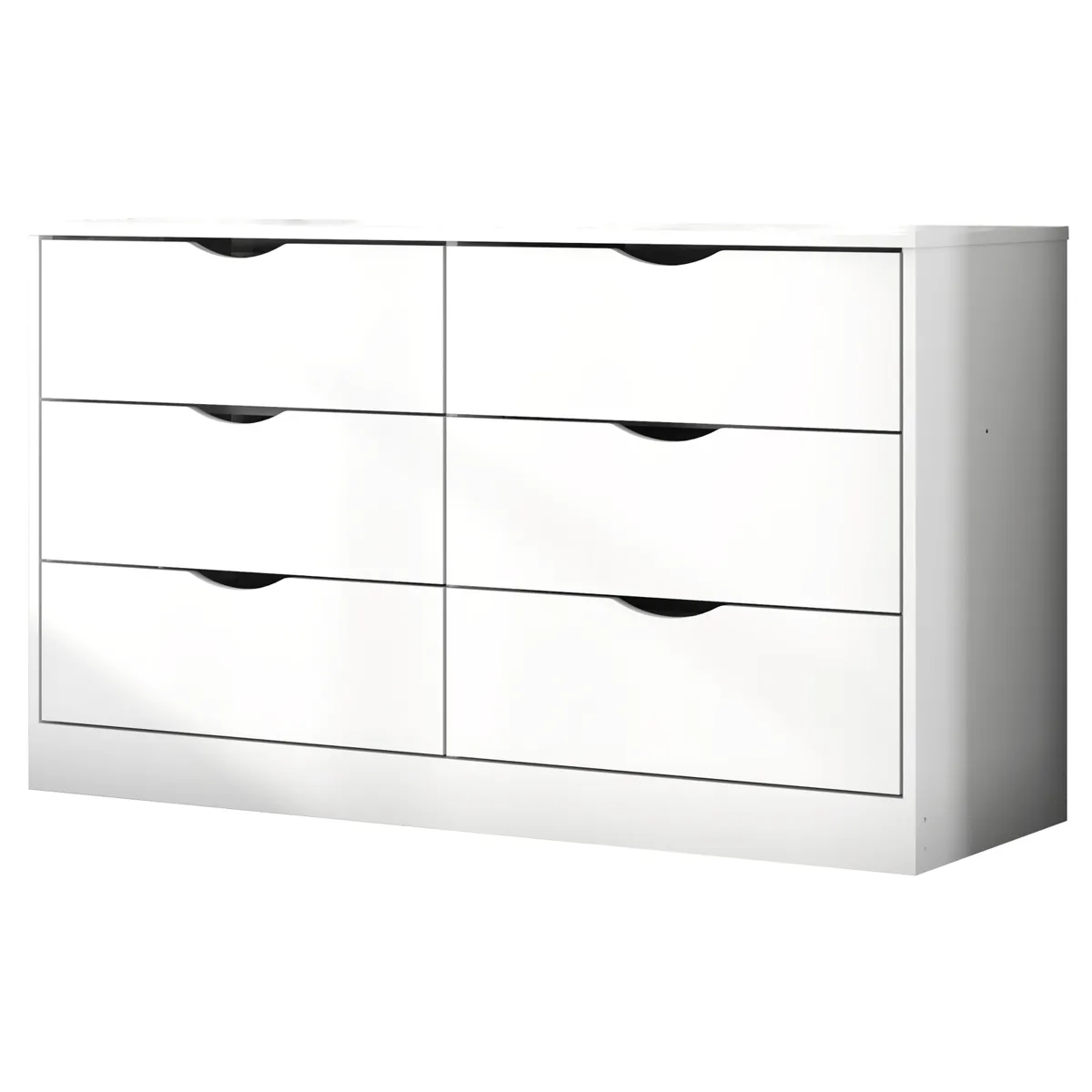 CÓMODA BE DESIGN PISA 6C 6 CAJONES BLANCO