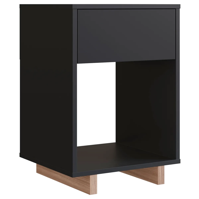 VELADOR BE DESIGN MOVELI 1 CAJÓN NEGRO - 1