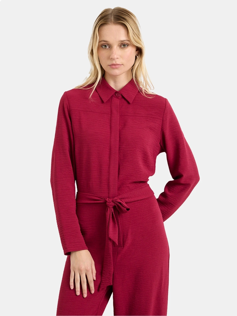 ENTERITO MUJER ASH MANGA LARGA WIDE LEG - 1