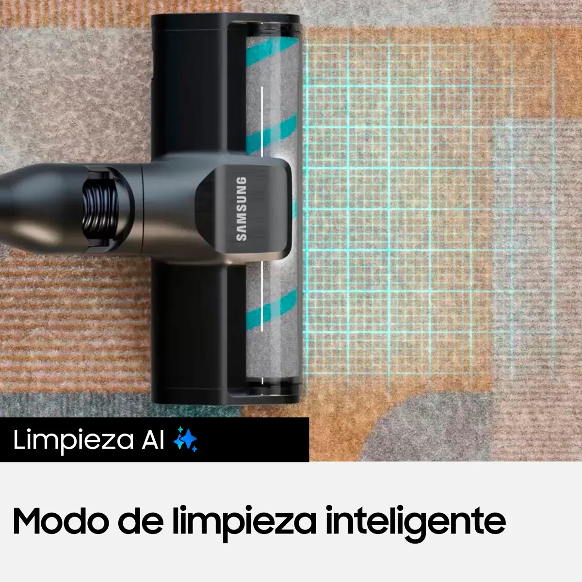 ASPIRADORA VERTICAL SAMSUNG INALÁMBRICO STICK BESPOKE AI JET LITE Gris, foto 6
