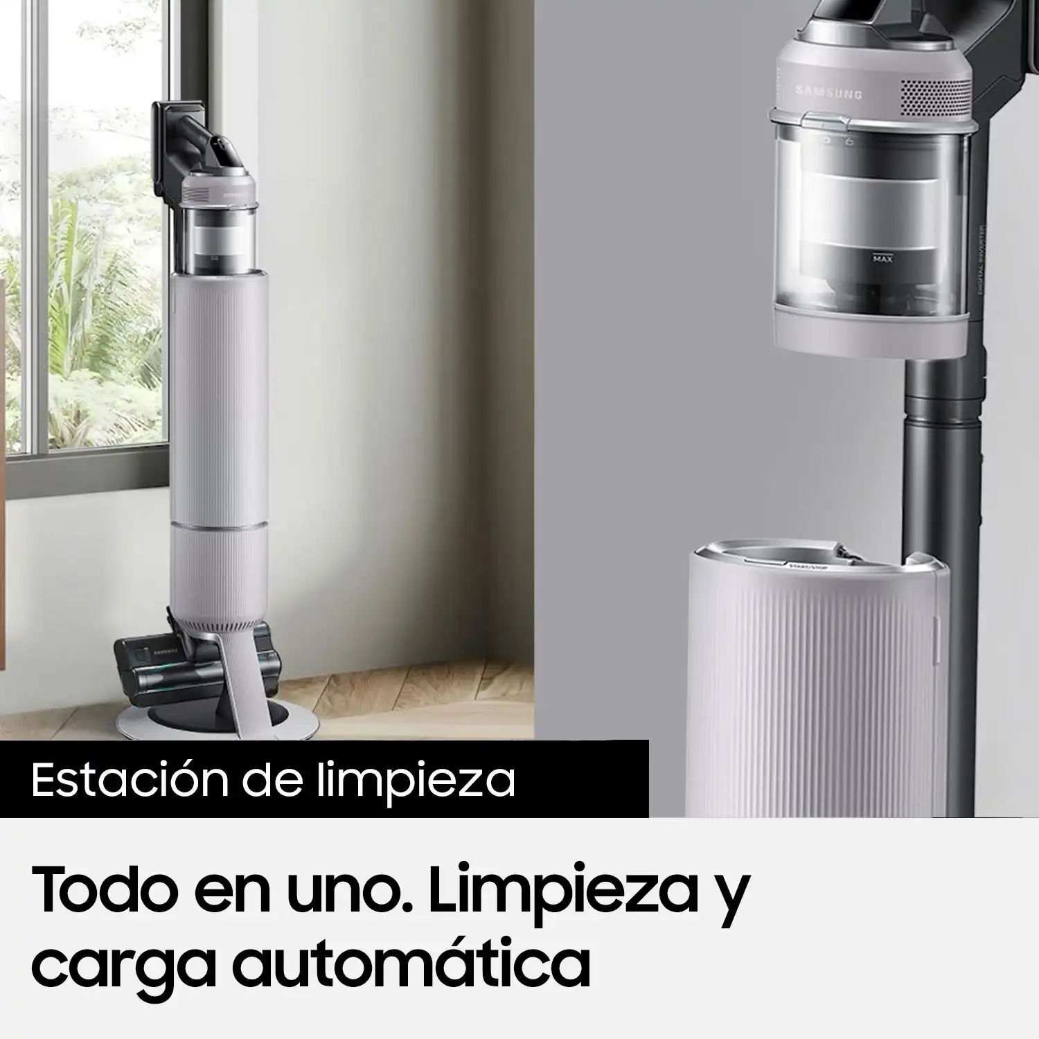 ASPIRADORA VERTICAL SAMSUNG INALÁMBRICO STICK BESPOKE AI JET LITE Gris, foto 7