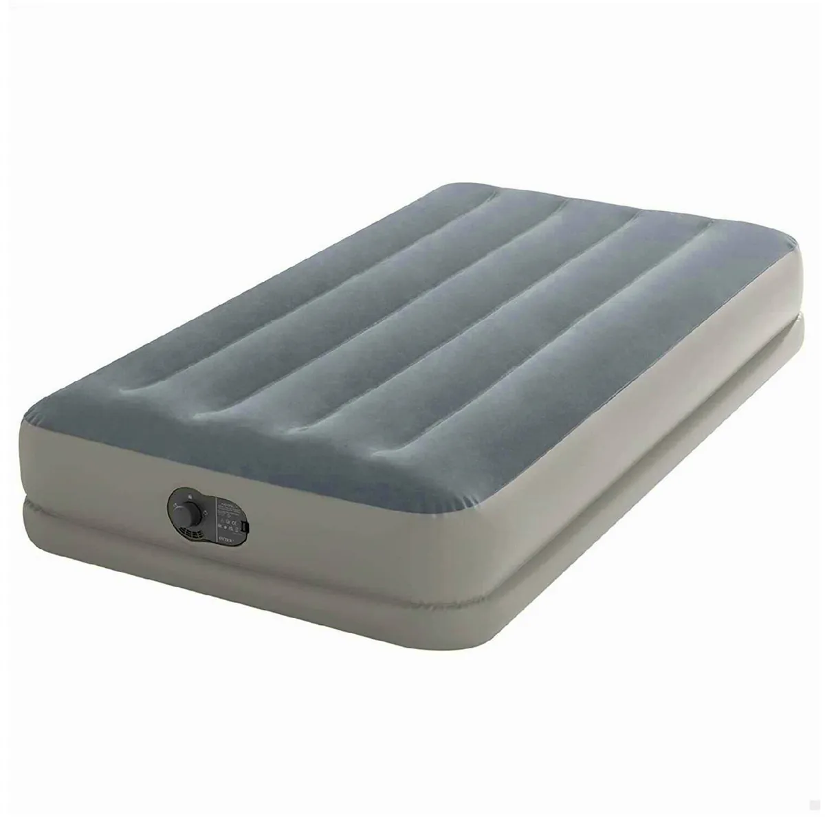 CAMA BE DESIGN INFLABLE ELÉCTRICA 1 PLAZA GRIS - 1