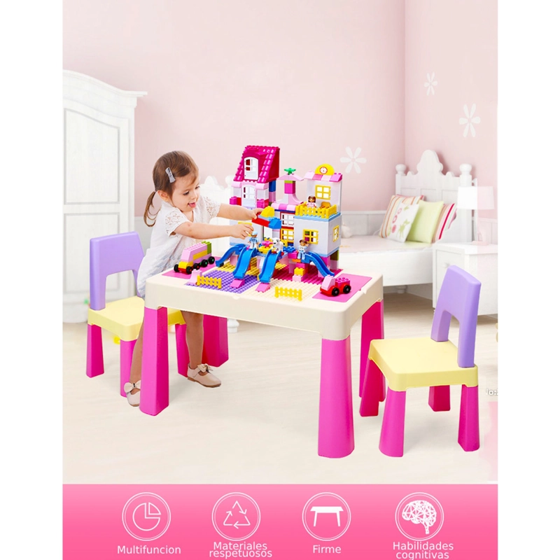 MESA DIDÁCTICA KIDSCOOL PINK 2 SILLAS - 5