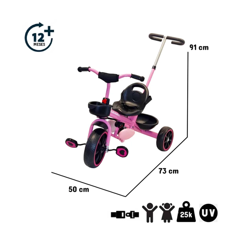 TRICICLO MAXI ROSADO - 7