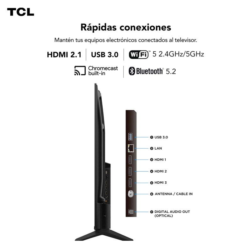 SMART TV TCL QLED 4K UHD 43” 43T6C - 10