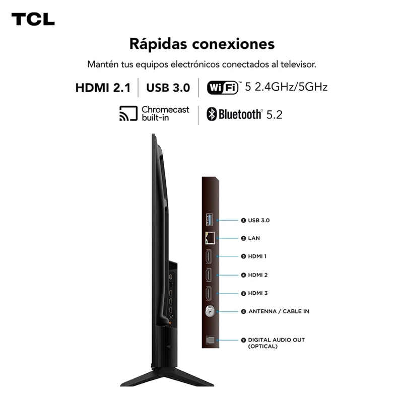 SMART TV TCL QLED 4K UHD 50” 50T6C - 11
