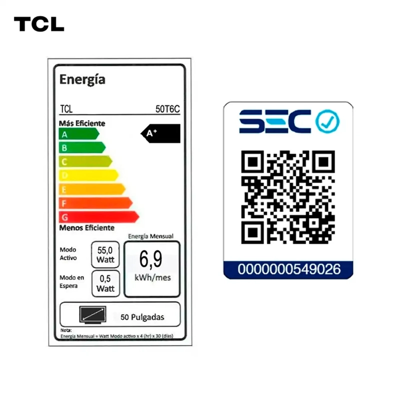SMART TV TCL QLED 4K UHD 50” 50T6C - 13