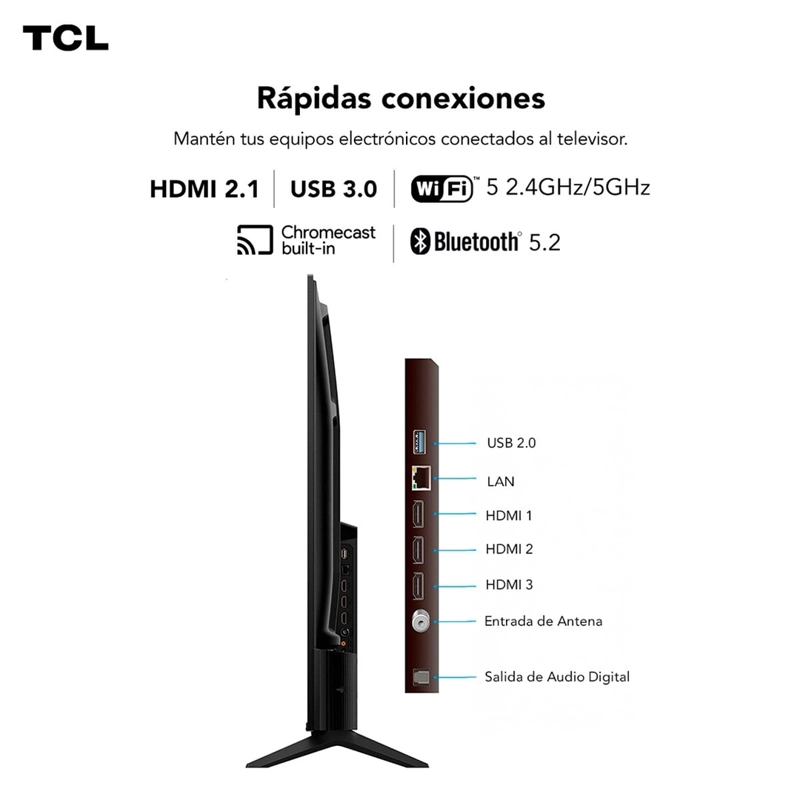 SMART TV TCL LED 4K UHD 55” 55V6C - 11