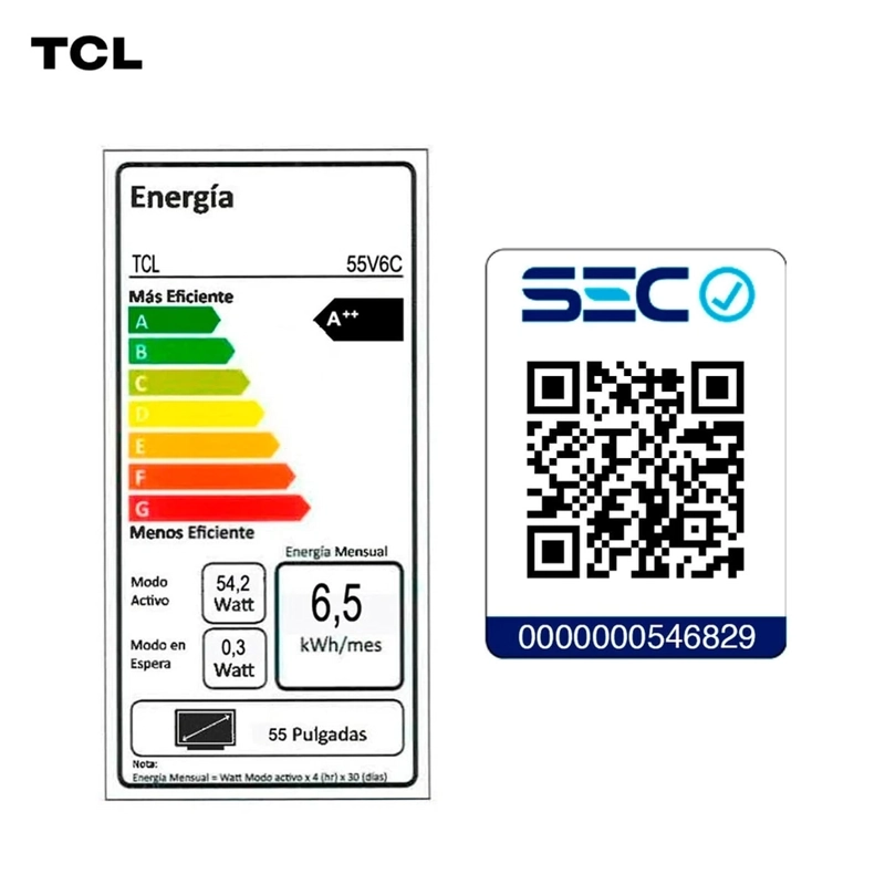 SMART TV TCL LED 4K UHD 55” 55V6C - 13