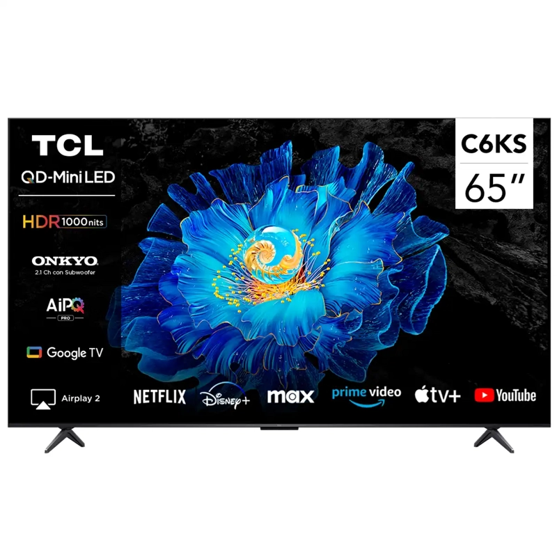 SMART TV TCL QLED MINI LED 4K UHD 65” 65C6KS - 2