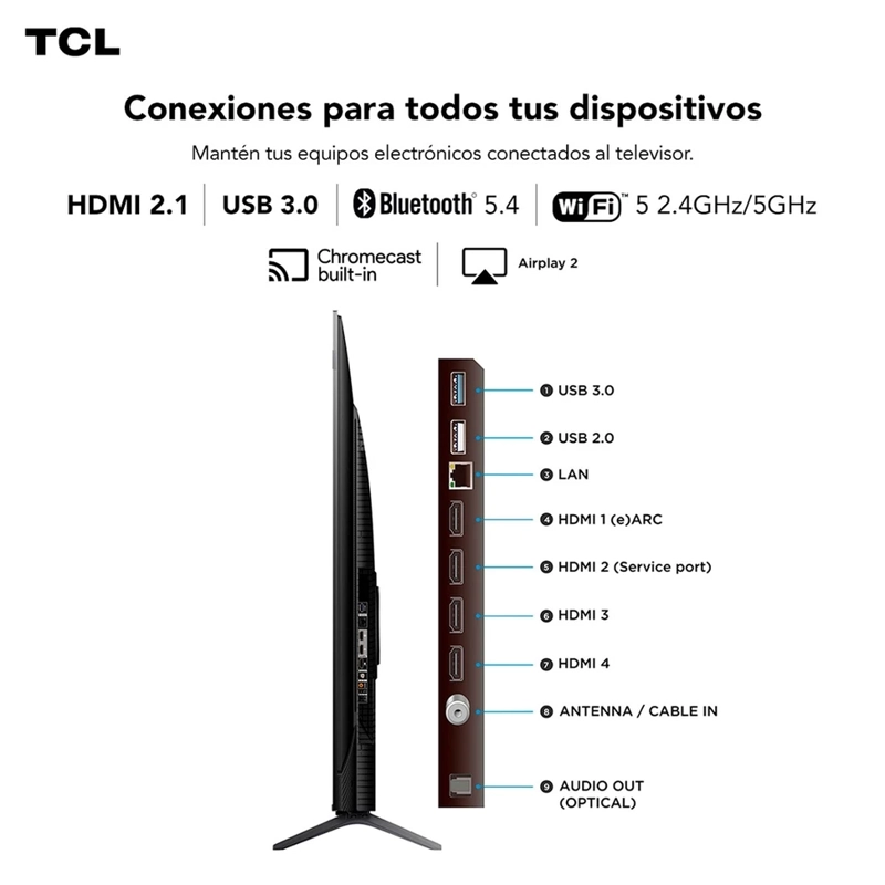 SMART TV TCL QLED 4K UHD 98” 98P8K - 11