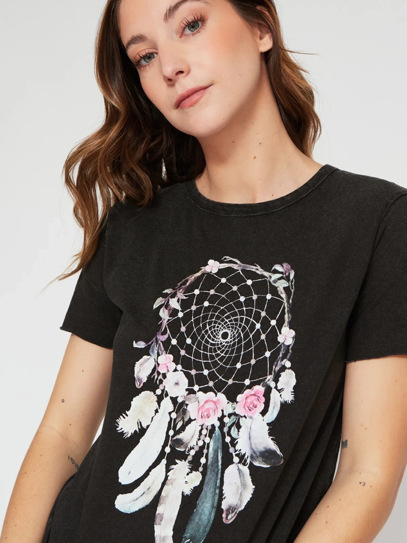 POLERA MUJER ONLY ALGODÓN CUELLO REDONDO MANGA CORTA - 3