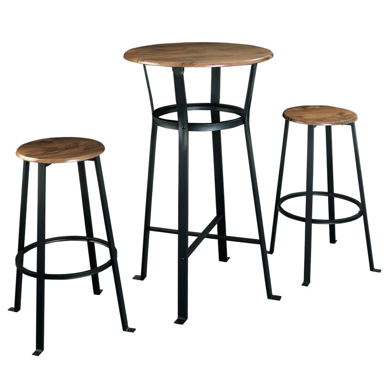 JUEGO COMEDOR IDETEX MURRAY 2 SILLAS CAFÉ - 1