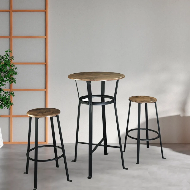 JUEGO COMEDOR IDETEX MURRAY 2 SILLAS CAFÉ - 3