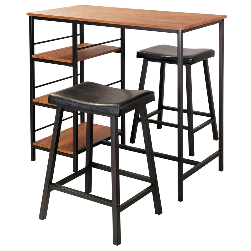 JUEGO COMEDOR IDETEX VESANT 2 SILLAS CAFÉ - 1