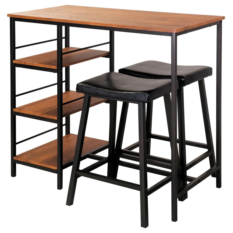 JUEGO COMEDOR IDETEX VESANT 2 SILLAS CAFÉ - 2
