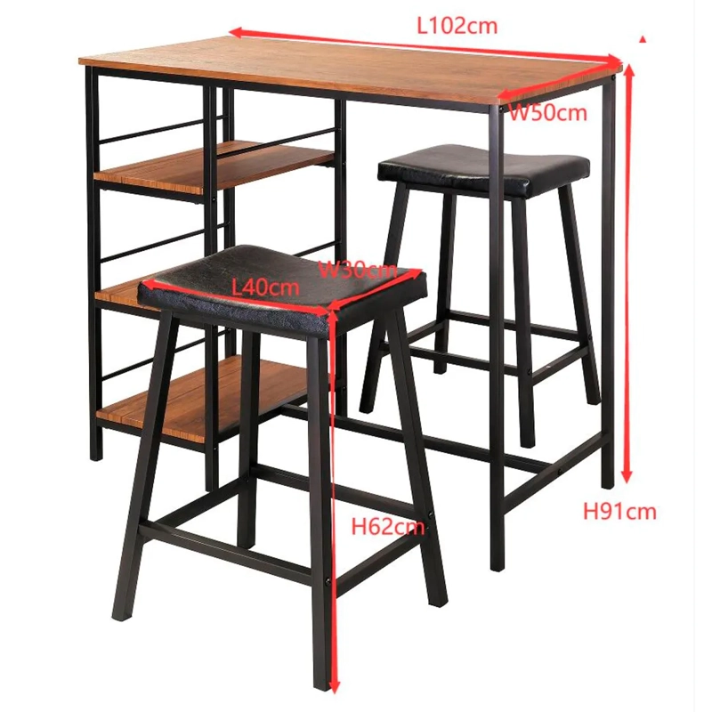 JUEGO COMEDOR IDETEX VESANT 2 SILLAS CAFÉ - 3