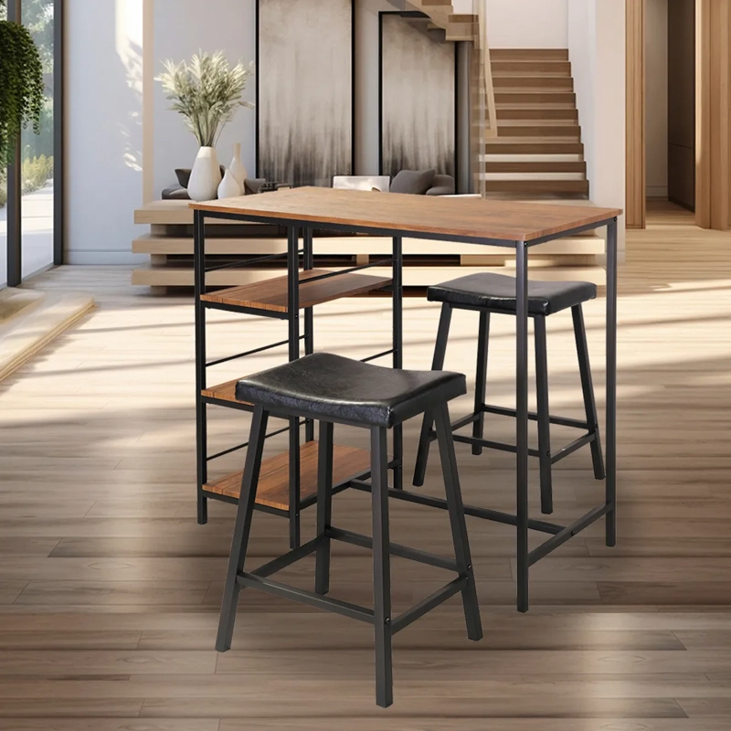 JUEGO COMEDOR IDETEX VESANT 2 SILLAS CAFÉ - 4