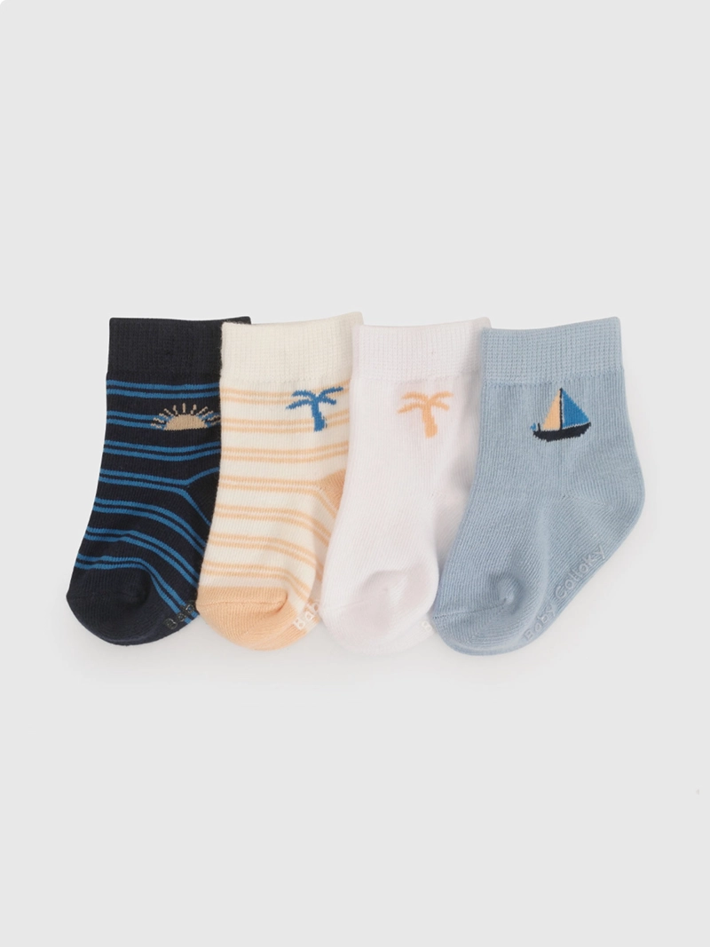 4 PACK CALCETINES NIÑO COLLOKY BLANCO
