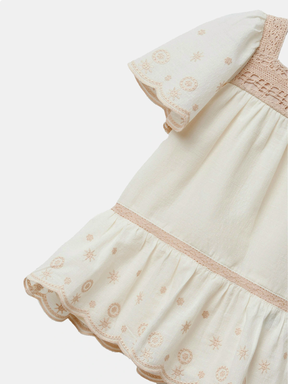 ripley-vestido-algod-n-ni-a-sfera-crudo-puntillas-contraste
