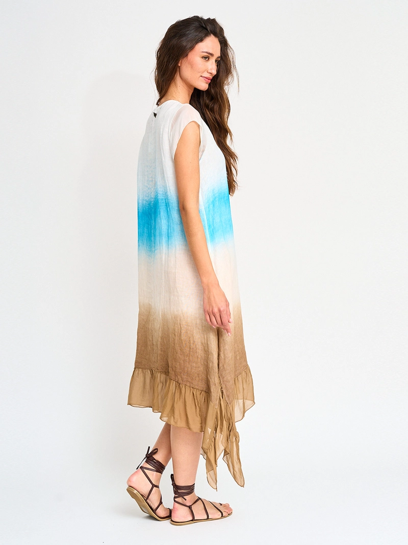 VESTIDO MUJER TATIENNE LINO LARGO - 3
