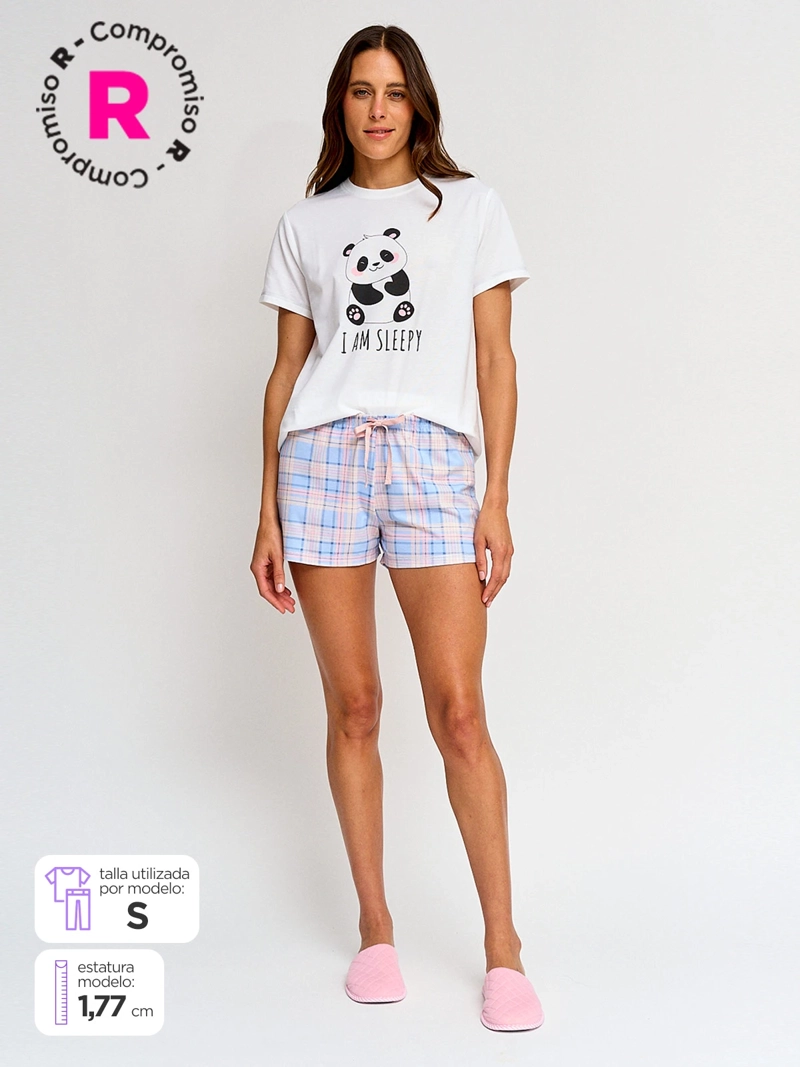 SHORT DE PIJAMA MUJER INDEX FULL PRINT