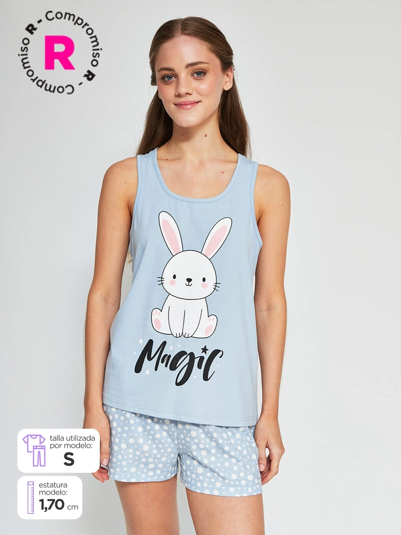 CAJA DE PIJAMA SIN MANGAS MUJER INDEX NAVI SPORT