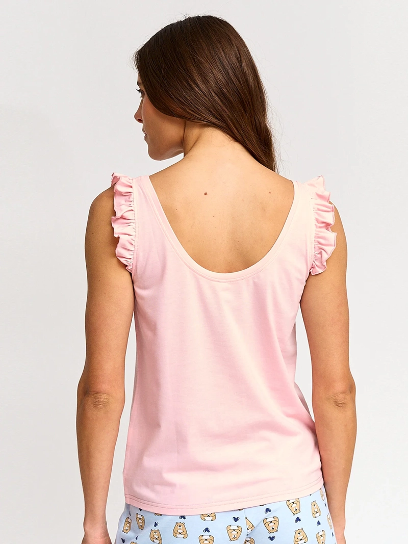 POLERA DE PIJAMA SIN MANGAS MUJER INDEX VUELOS - 2