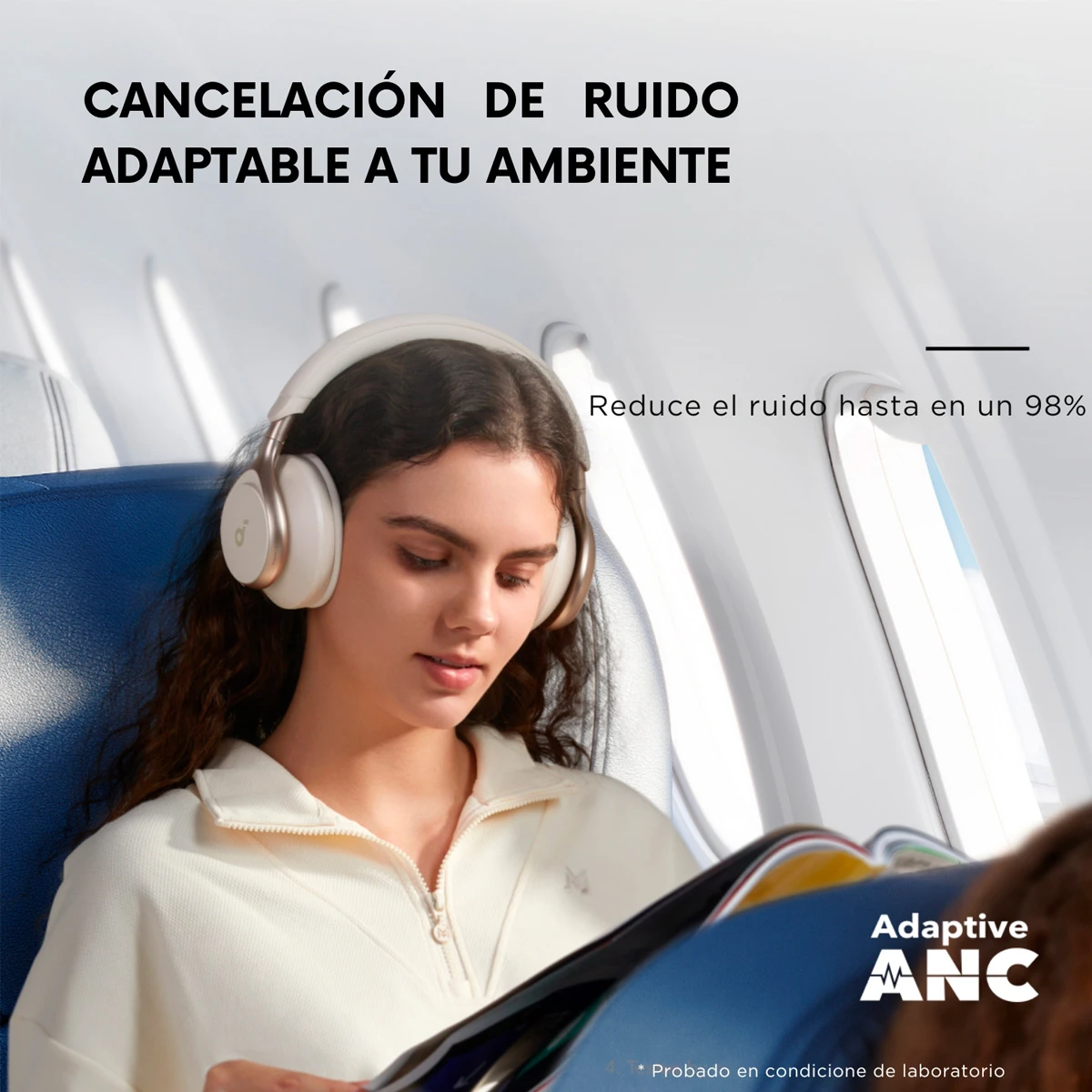 AUDÍFONOS SOUNDCORE ON EAR SPACE ONE BLUETOOTH CREMA - 9