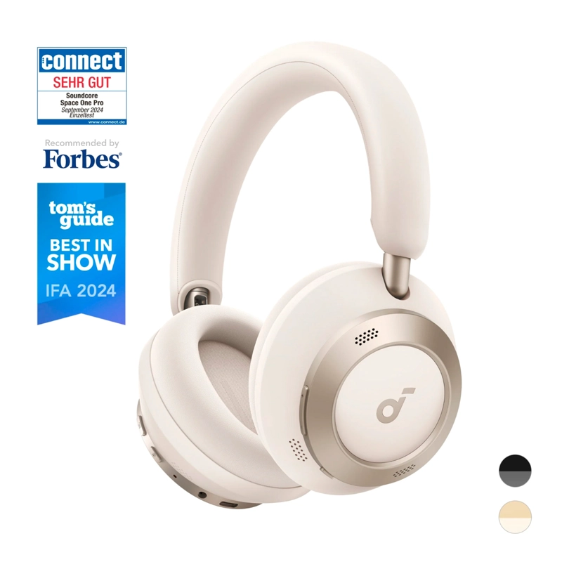 AUDÍFONOS SOUNDCORE ON EAR SPACE ONE PRO BLUETOOTH BLANCO