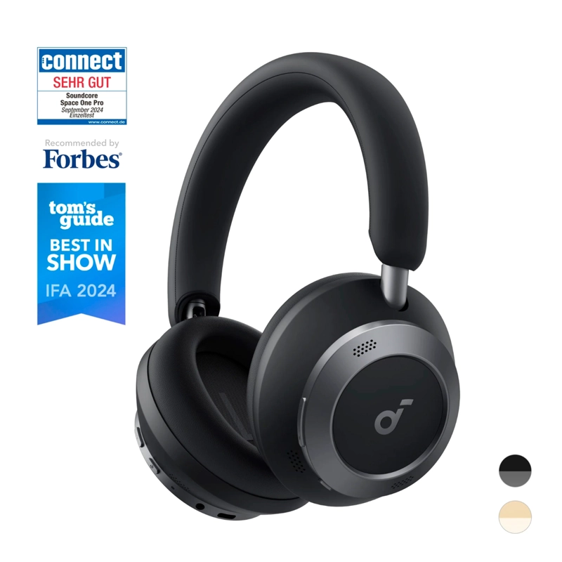 AUDÍFONOS SOUNDCORE ON EAR SPACE ONE PRO BLUETOOTH NEGRO - 2