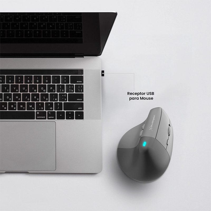 MOUSE INALÁMBRICO VOLKANO SERIE ERGO - 9