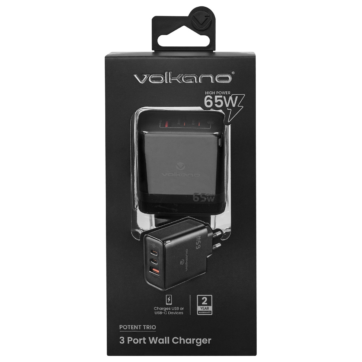 CARGADOR DE CELULAR 65W VOLKANO - 8
