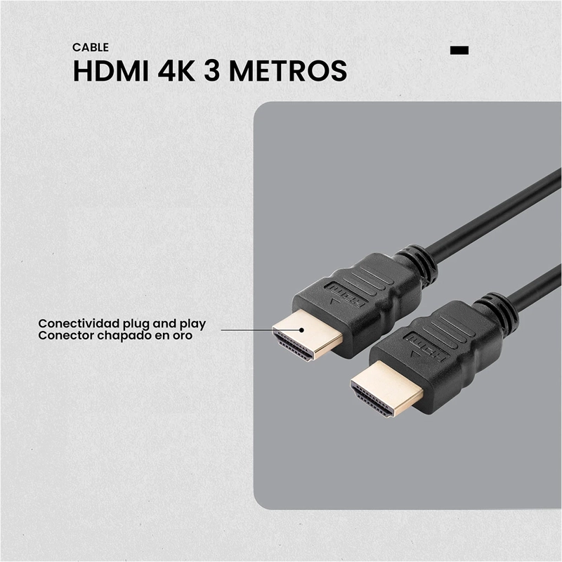 CABLE HDMI VOLKANO 4K SERIE DIGITAL 3M - 4