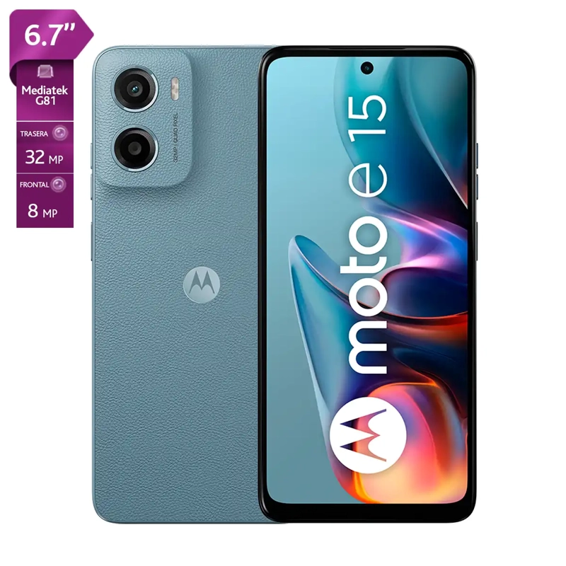 CELULAR MOTOROLA E15 6.7" 64 GB 3 GB RAM 32 MP + FLICKER MP - 1