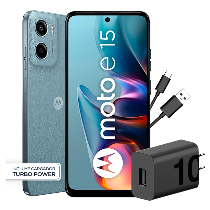 CELULAR MOTOROLA E15 6.7" 64 GB 3 GB RAM 32 MP + FLICKER MP - 4
