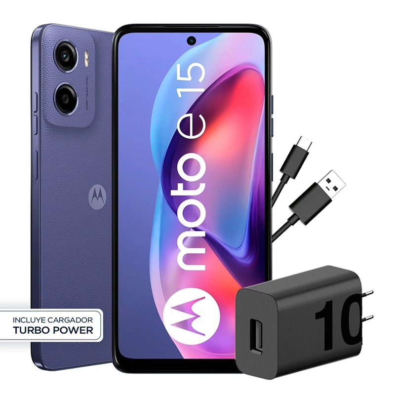 CELULAR MOTOROLA E15 6.7" 64 GB 3 GB RAM 32 MP + FLICKER MP - 4
