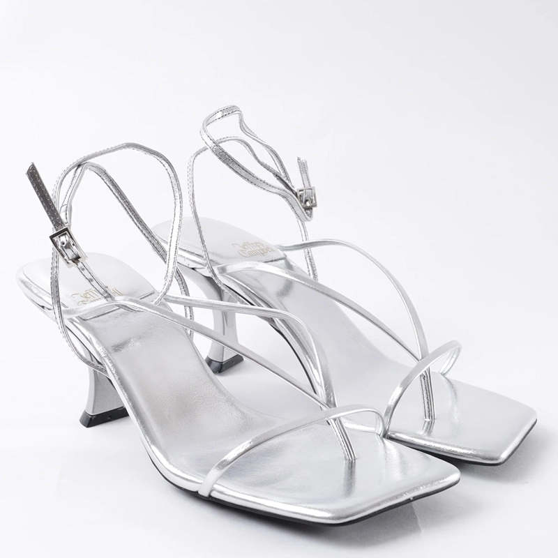 SANDALIAS MUJER JEFFREY CAMPBELL PLATEADO FLUXX  - 2