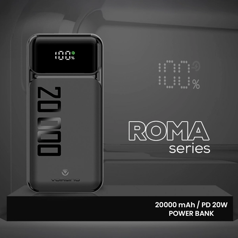 BATERÍA PORTÁTIL VOLKANO SERIE ROMA 20000MAH - 4