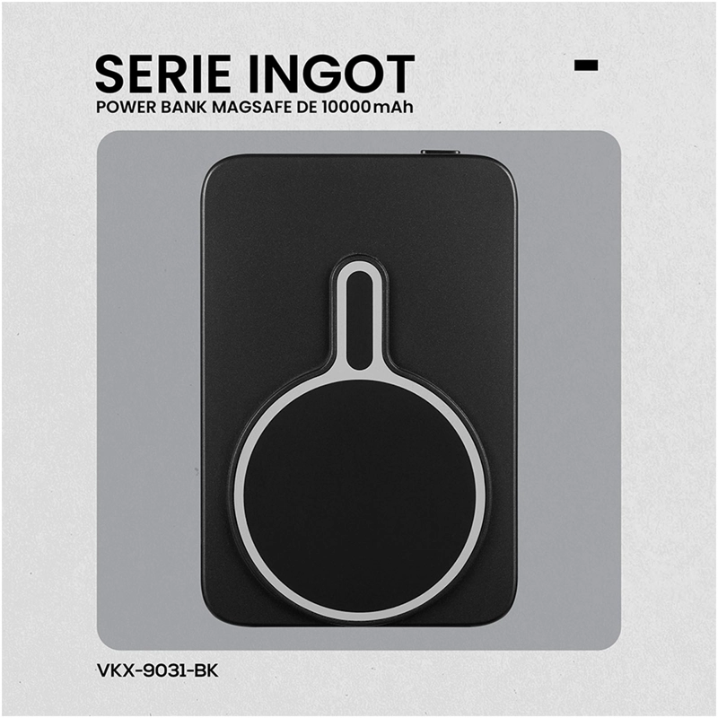 CARGADOR VOLKANO SERIE INGOT VKX-9031-BK MEAGSAFE 10000MAH - 5