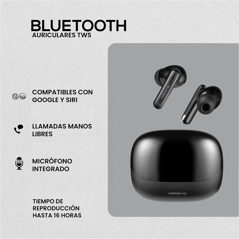 AUDÍFONOS VOLKANO IN EAR SERIE JUPITER BLUETOOTH - 6