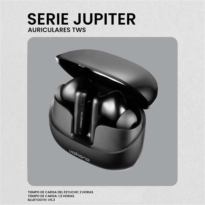AUDÍFONOS VOLKANO IN EAR SERIE JUPITER BLUETOOTH - 7