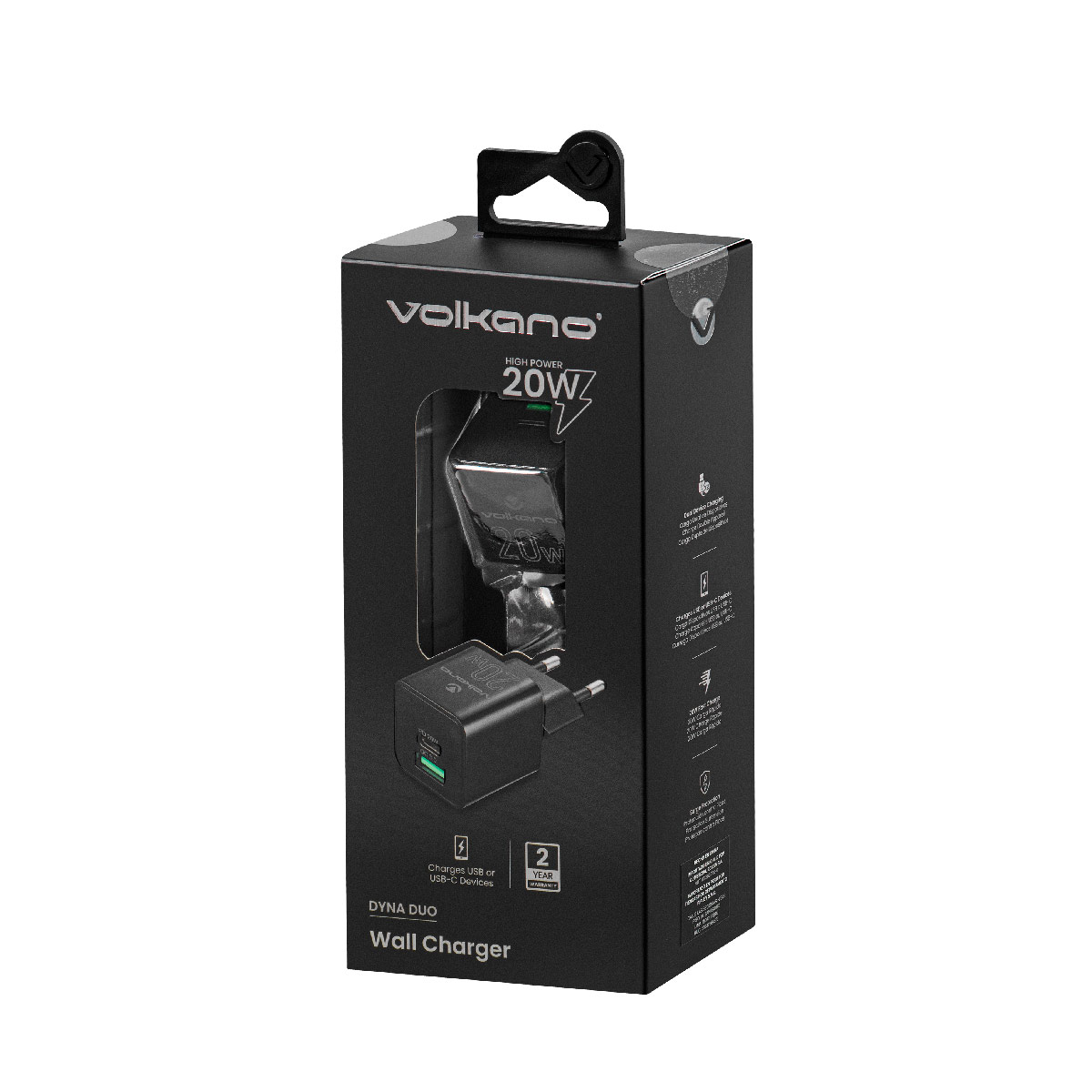 CARGADOR DE CELULAR 20W VOLKANO - 7