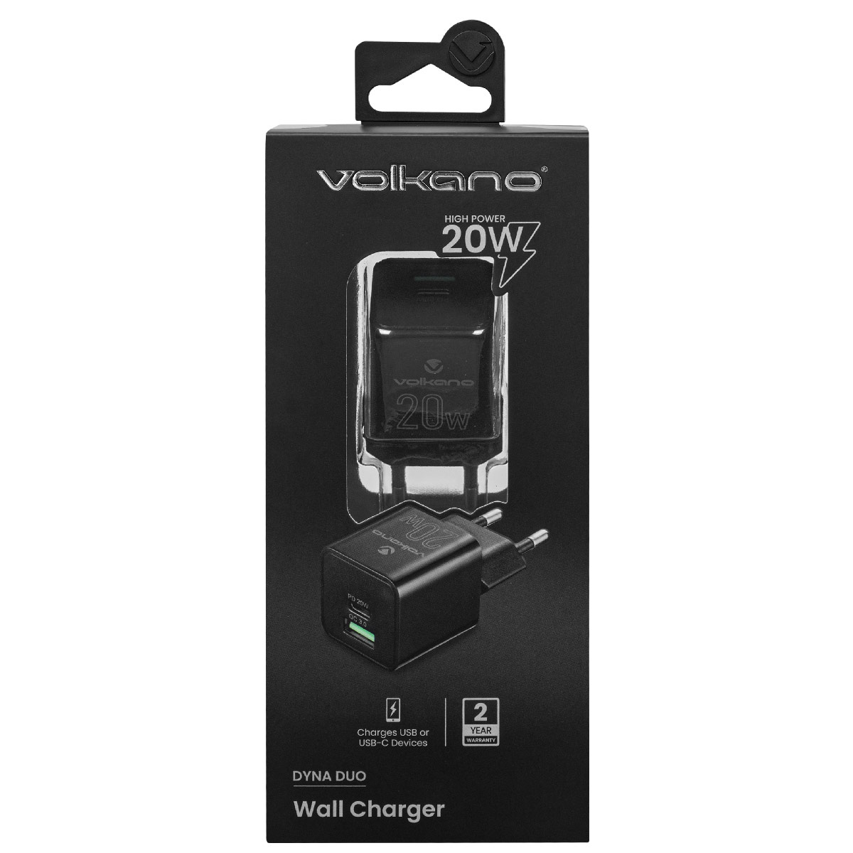CARGADOR DE CELULAR 20W VOLKANO - 8